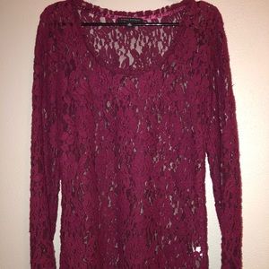 banana republic lace shirt